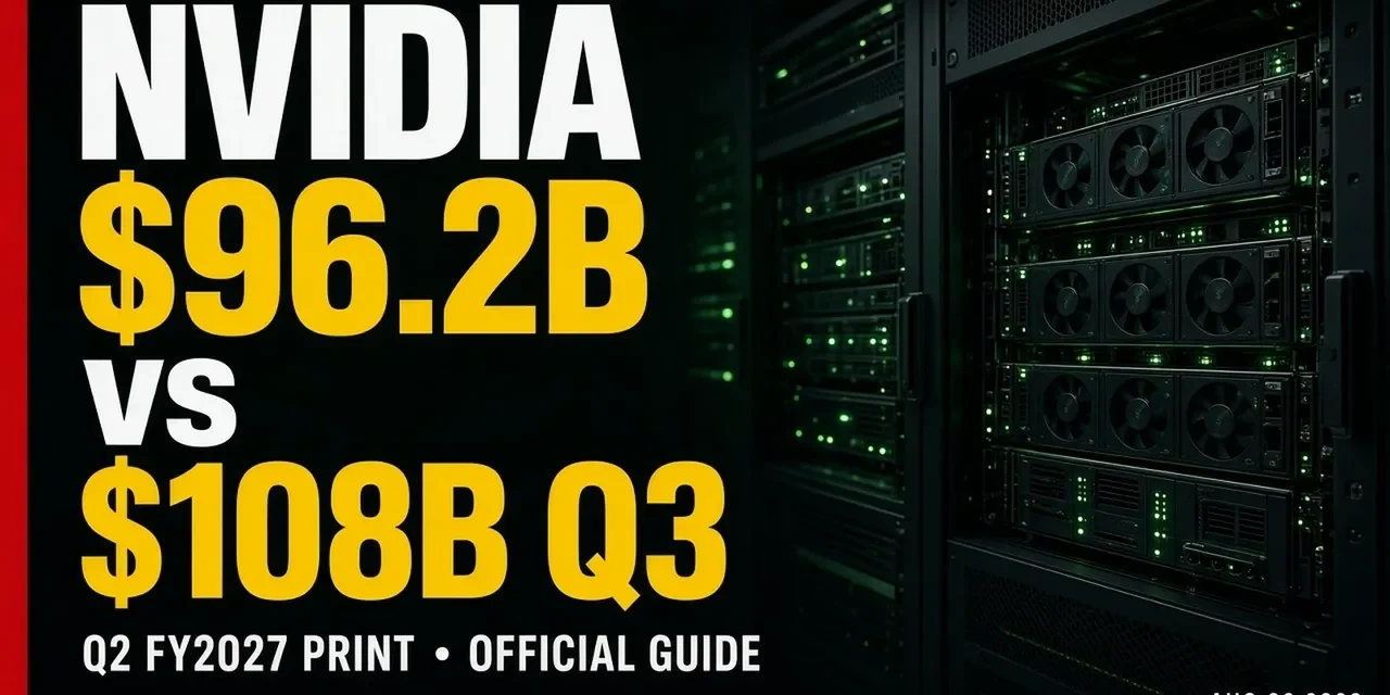 NVIDIA revenue comparison: $96.2B vs $108B.
